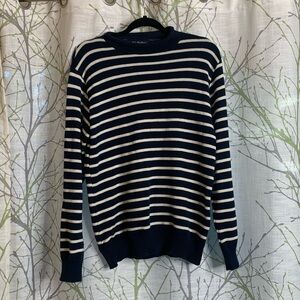 Kiel James Patrick Navy Striped Sweater